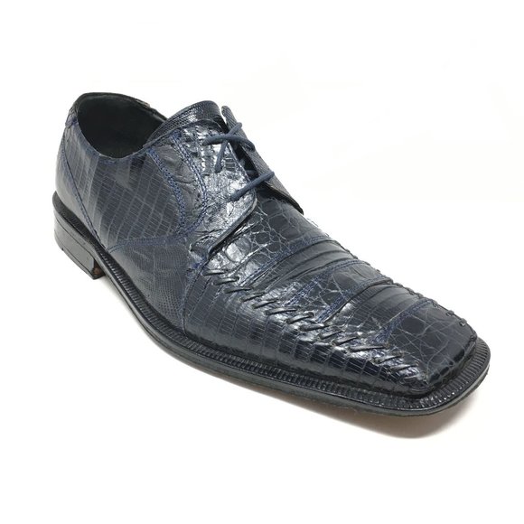 David Eden Oxfords Shoes Size 9 Blue Crocodile Liz main image 5